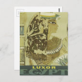 Vintage Luxor Ägypten Reisewerbung Postkarte (Vorne/Hinten)