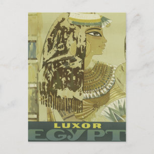 Vintage Luxor Ägypten Reisewerbung Postkarte