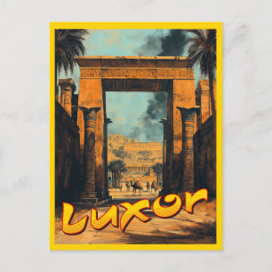Vintage Luxor - Zeitlose ägyptische Eleganz Postkarte