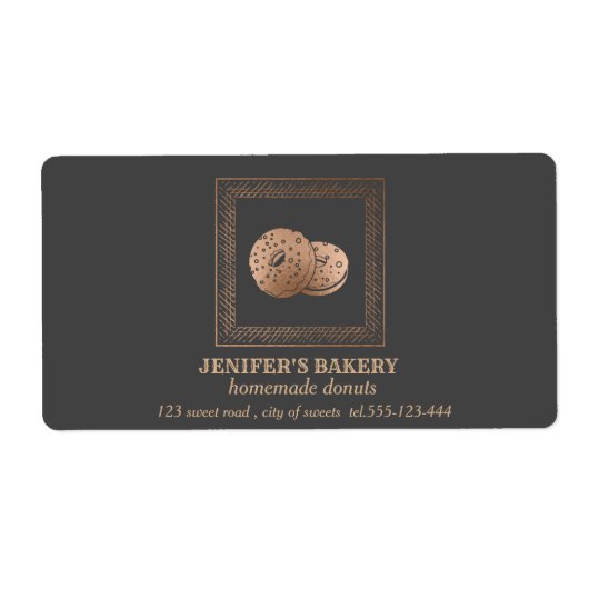 Vintage luxury rosegold Homemade donuts and sweets (Vorne)