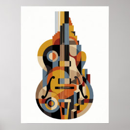 Vintage-Luxus-Art-Deco-Jazzplakat Poster