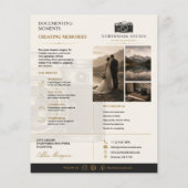 Vintage Luxus-Kameramarke | Fotograf Flyer (Hinten)