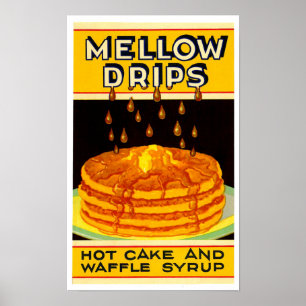 Vintage Lyons-Magnus Mellow Tropfen Brandsirup Poster