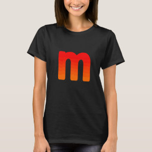 Vintage M Buchstaben Premium T-Shirt