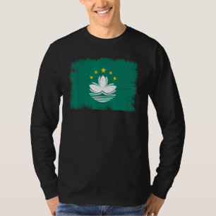 Vintage-Macao-Flagge Macanesischer Unabhängigkeits T-Shirt