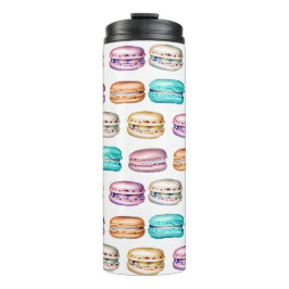 Vintage Macaron Cookies Thermosbecher