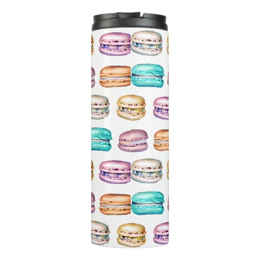 Vintage Macaron Cookies Thermosbecher (Rückseite)