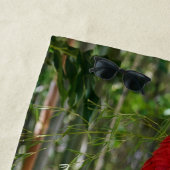 Vintage Macaw-Parrot-Insel Strandtuch (Beispiel)