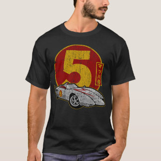 Vintage Mach Fünf-Gang-Rennwagen T-Shirt
