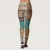 Vintage Machthaber und Maßstab-Leggings Leggings (Rückseite)