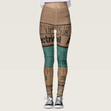 Vintage Machthaber und Maßstab-Leggings