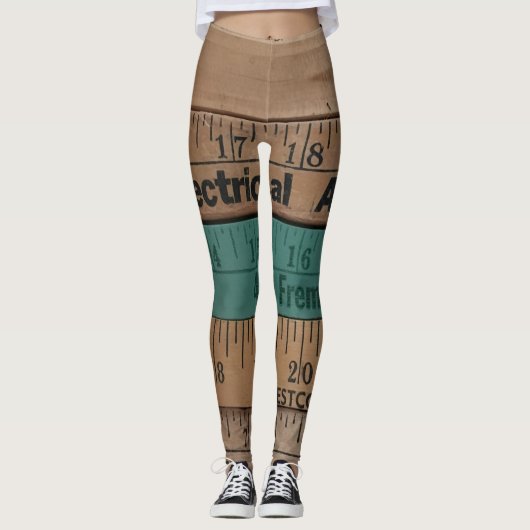 Vintage Machthaber und Maßstab-Leggings Leggings (Vorderseite)