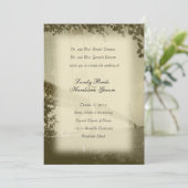 Vintage Mackinac-Brücke Einladung zur Hochzeit (Stehend Vorderseite)