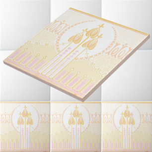 Vintage Mackintosh inspiriertes Rosenfries Fliese