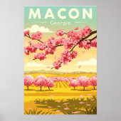 Vintage Macon Georgia Poster (Vorne)
