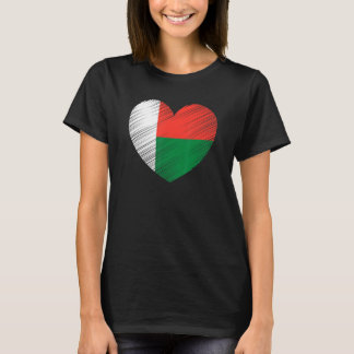 Vintage Madagaskar Flag Flag Prix Support Mal T-Shirt