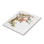 Vintage Mädchen Fliese (Seite)