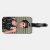 Vintage Mädchen Gepäckanhänger (Rückseite horizontal)