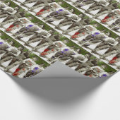 Vintage Mädchen - Spaß, feministische Kunst Geschenkpapier (Ecke)