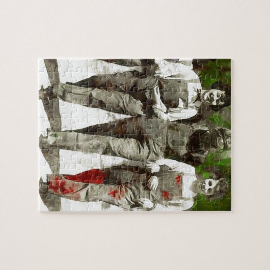 Vintage Mädchen - Spaß, feministische Kunst Puzzle (Horizontal)