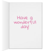 Vintage Mädchen und Fahrrad Geburtstagskarte (Innen (Rechts))