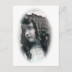 Vintage Mädchenantike Foto-Postkarte FromMyDesk Postkarte