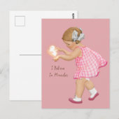 VINTAGE MÄDCHENFEE | Postkarte (Vorne/Hinten)