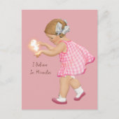 VINTAGE MÄDCHENFEE | Postkarte (Vorderseite)