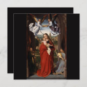 Vintage Madonna And Child Religious Christmas Card Dankeskarte (Vorne/Hinten)