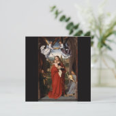 Vintage Madonna And Child Religious Christmas Card Dankeskarte (Stehend Vorderseite)