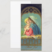 Vintage Madonna mit Kind Weihnachten (Vorne/Hinten)