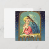 Vintage Madonna mit Kind Weihnachten (Vorne/Hinten)