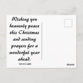 Vintage Madonna mit Kinderesseln Weihnachten Postkarte (Rückseite)