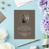 Vintage Madonna und Kind mit Silberrahmen Acryleinladungen (In Situ (Hochzeit))