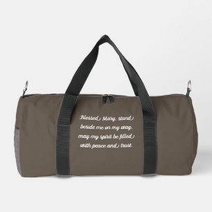Vintage Madonna und Kind mit Silberrahmen Duffle Bag