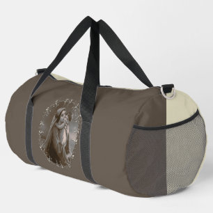Vintage Madonna und Kind mit Silberrahmen Duffle Bag