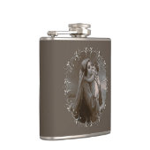 Vintage Madonna und Kind mit Silberrahmen Flachmann (Rechts)