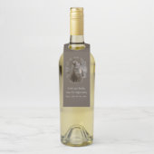 Vintage Madonna und Kind mit Silberrahmen Flaschenanhänger (Auf Flasche)