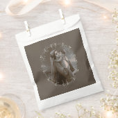 Vintage Madonna und Kind mit Silberrahmen Geschenktütchen (Ausgeschnitten)