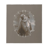 Vintage Madonna und Kind mit Silberrahmen Notizblock (Vorderseite)