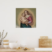 Vintage Madonna und Kind Poster (Küche)