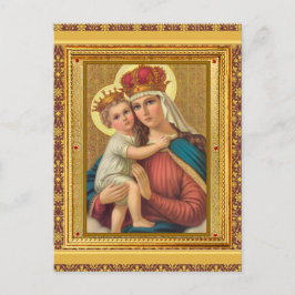 Vintage Madonna und Kind Weihnachten Postkarte