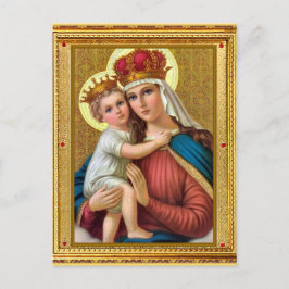 Vintage Madonna und Kind Weihnachten Postkarte