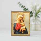 Vintage Madonna und Kind Weihnachten Postkarte (Stehend Vorderseite)