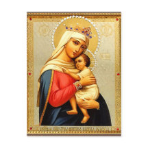 Vintage Madonna und Kind Weihnachten Postkarte