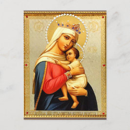 Vintage Madonna und Kind Weihnachten Postkarte