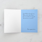 Vintage Madonna Weihnachtskarte Feiertagskarte (Innenseite)