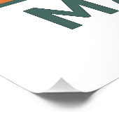 Vintage Madrid Spain Travel – Retro City Poster (Ecke)