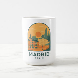 Vintage Madrid Spanien Reise – Retro Stadt Kaffeetasse