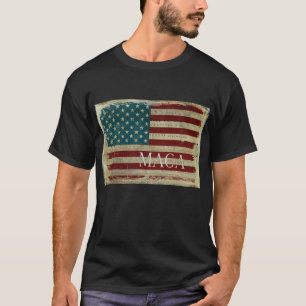 Vintage MAGA Flaggen-Unabhängigkeitserklärung T-Shirt